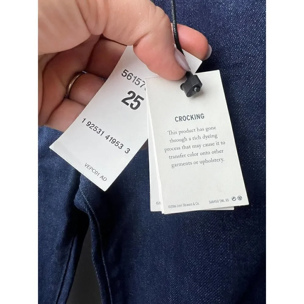Anthropologie x Levi's Made & Crafted Stem Flare Embroidered Jeans NWT Sz. 25